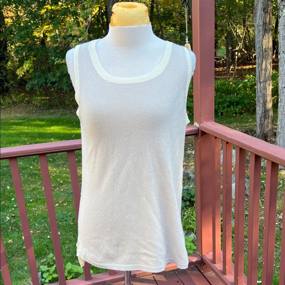 New! Cullen small color block sleeveless cashmere camisole sweater.